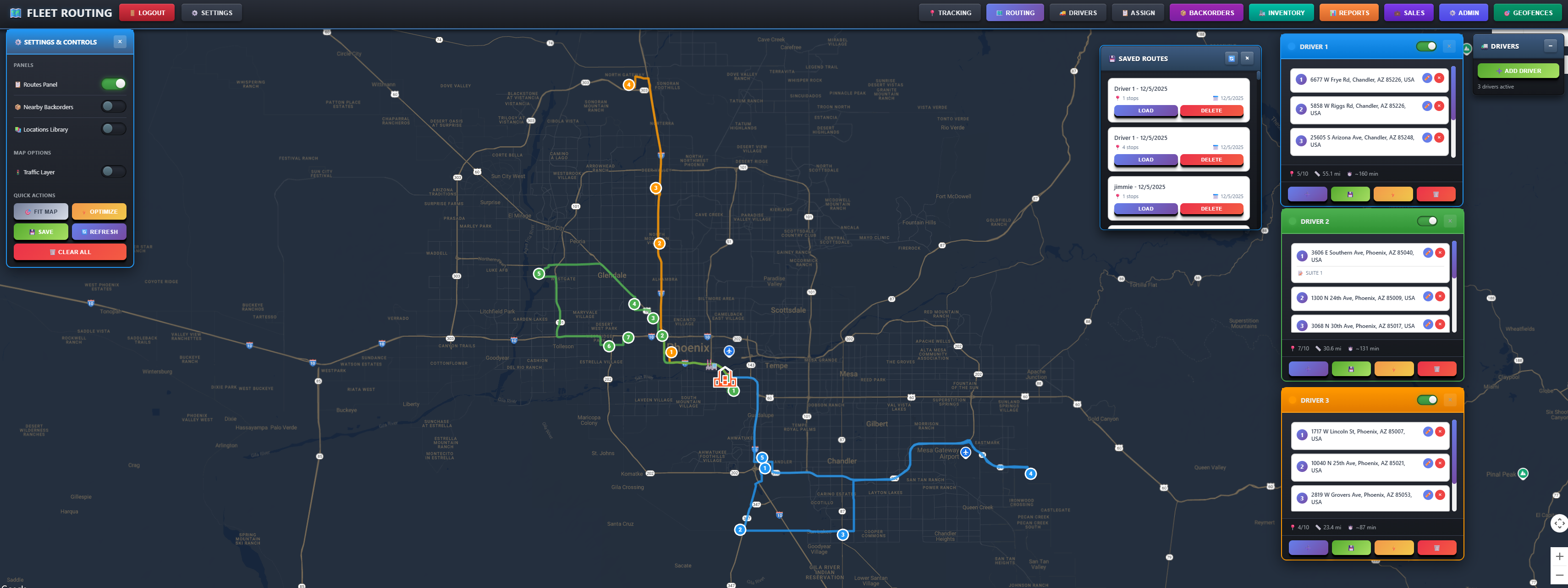DispatchPro Dashboard